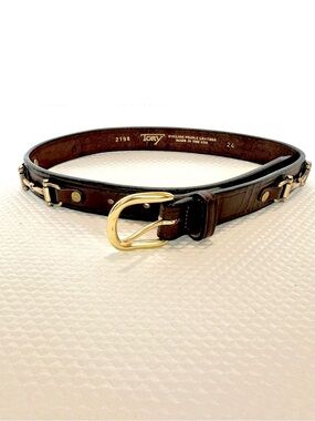 Tory English Bridle Leather Belt with Brass Buckle Snaffle Bit Equestrian ? Kids